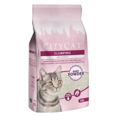 LIT CITYCAT AGG BABY POWDER 10L
